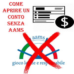 Come aprire un conto scommesse non AAMS