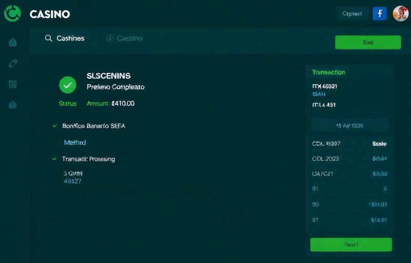 Prelievo riuscito da Cadoola di €275 tramite Bonifico SEPA - screenshot reale