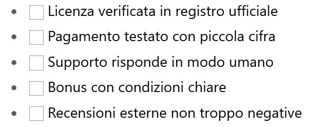 Casinò non AAMS in Italia: prove sul campo 2025